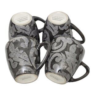 Limited Edition Laurie Gate The Regency Collection 4 Mug Set RARE Gray Edition